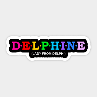 Delphine  - Lady from Delphi. Sticker